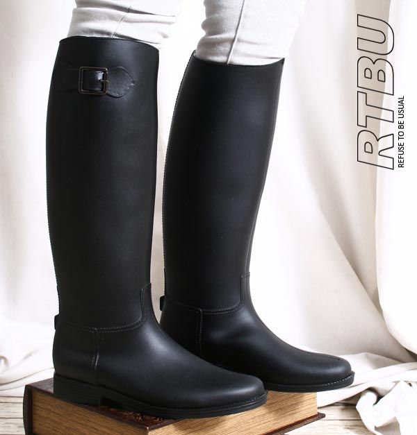 Horse Riding Polo Vegan Rainboot Waterproof 100 Rubber WadersLike Knee Hi Boot eBay